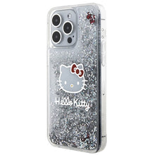 Заредете изображение във визуализатора на галерията – Original Case HELLO KITTY hardcase Liquid Glitter Charms
 Kitty Head HKHCP15XLIKHET for Iphone 15 Pro Max silver

