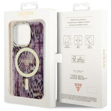 Заредете изображение във визуализатора на галерията – Guess GUHMP14XHLEOPWP iPhone 14 Pro Max 6.7" pink/pink hardcase Leopard MagSafe
