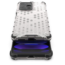 Заредете изображение във визуализатора на галерията – Honeycomb case for Xiaomi Redmi Note 12 Pro+ armored hybrid cover black
