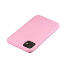 Заредете изображение във визуализатора на галерията – Silicone Case Soft Flexible Rubber Cover for iPhone 11 Pro pink
