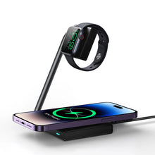 Заредете изображение във визуализатора на галерията – Joyroom JR-WQN05 15W MagSafe / Qi 2in1 inductive charger foldable - black
