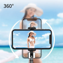 Заредете изображение във визуализатора на галерията – Selfie Stick - with detachable bluetooth remote control and tripod - P70 BLACK
