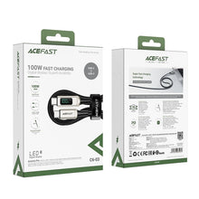 Заредете изображение във визуализатора на галерията – Acefast cable type c to type c 5a pd100w lcd c6-03 2m silver
