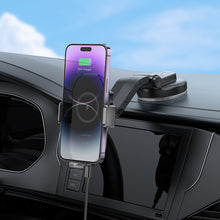 Заредете изображение във визуализатора на галерията – Borofone Car holder BH206 Rusher with induction charging to dashboard black
