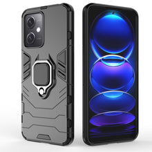 Заредете изображение във визуализатора на галерията – Ring Armor Case for Xiaomi Redmi Note 12 5G / Poco X5 5G Armor Cover Magnetic Holder Ring Black
