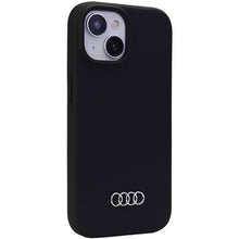 Заредете изображение във визуализатора на галерията – Original Case AUDI hardcase Silicone Case AU-LSRIP15P-Q3/D1-BK for Iphone 15 Plus black

