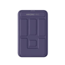Заредете изображение във визуализатора на галерията – Amazing Thing Power bank Thunder Pro Stand 5000mAh TPM5KSPU - Type C - magnetic with induction charger purple
