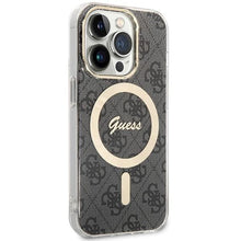 Заредете изображение във визуализатора на галерията – Guess IML 4G MagSafe case for iPhone 15 Pro Max - black
