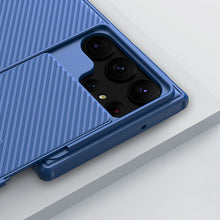 Заредете изображение във визуализатора на галерията – Nillkin CamShield S Case for Samsung Galaxy S23 Ultra Armored Cover Camera Cover blue

