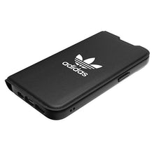 Заредете изображение във визуализатора на галерията – Adidas OR Booklet Case BASIC iPhone 14 6.1" black/black white 50181
