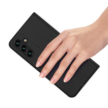 Заредете изображение във визуализатора на галерията – Dux Ducis Skin Pro case for Samsung Galaxy A14 5G flip cover card wallet stand black
