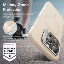 Заредете изображение във визуализатора на галерията – ESR Cloud Kickstand Halolock case with MagSafe for iPhone 15 Pro - beige
