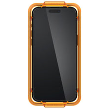 Заредете изображение във визуализатора на галерията – TEMPERED Spigen ALM GLASS FC 2-PACK IPHONE 15 BLACK
