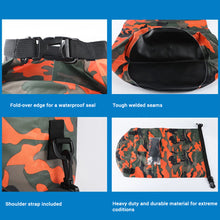 Заредете изображение във визуализатора на галерията – Waterproof Dry Bag Type 1 20L orange camouflage
