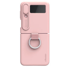 Заредете изображение във визуализатора на галерията – Nillkin CamShield Silky Silicone Case Case For Samsung Galaxy Z Flip 4 Silicone Cover With Camera Protector Peach
