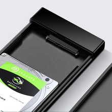 Заредете изображение във визуализатора на галерията – Ugreen adapter enclosure for SATA 2.5'' drive bay USB C 3.0 black (US221)
