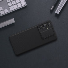 Заредете изображение във визуализатора на галерията – Samsung Galaxy M54 Armored Case with Camera Cover Nillkin CamShield Case - Black
