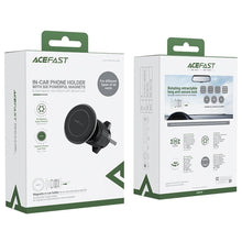 Заредете изображение във визуализатора на галерията – Acefast car holder to air vent magnetic d6 black
