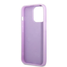 Заредете изображение във визуализатора на галерията – Guess GUHCP13XPS4MU iPhone 13 Pro Max 6.7" purple/purple hardcase Saffiano 4G Small Metal Logo
