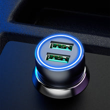 Заредете изображение във визуализатора на галерията – Dudao fast car charger 2 x USB 3A 18W gray (R4+)
