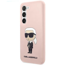 Заредете изображение във визуализатора на галерията – Karl Lagerfeld KLHCS23SSNIKBCP S23 S911 hardcase pink/pink Silicone Ikonik
