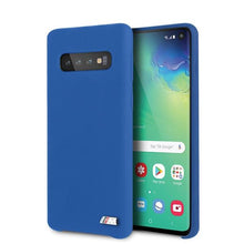 Заредете изображение във визуализатора на галерията – Etui hardcase BMW BMHCS10MSILNA S10 niebieski/navy Silicone M Collection
