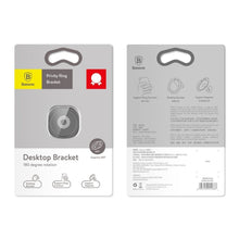 Заредете изображение във визуализатора на галерията – BASEUS Privity Ring Bracket Silver SUMQ-0S
