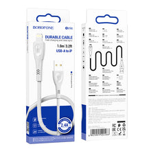 Заредете изображение във визуализатора на галерията – Borofone Cable BX98 Superior - USB to Lightning - 2,4A 1 metre grey
