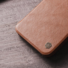 Заредете изображение във визуализатора на галерията – Nillkin Qin Leather Pro Case for Samsung Galaxy S23+ flip cover camera cover brown
