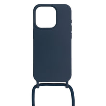 Заредете изображение във визуализатора на галерията – Strap Silicone Case for Iphone 13 Pro Max design 1 navy
