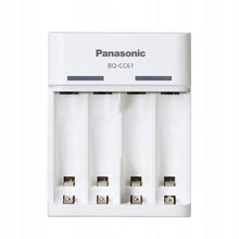 Заредете изображение във визуализатора на галерията – Charger Panasonic Basic USB BQ-CC61 + 4 x HR6/AA Eneloop 2000mAh
