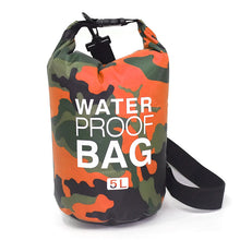 Заредете изображение във визуализатора на галерията – Waterproof Dry Bag Type 1 5L orange camouflage
