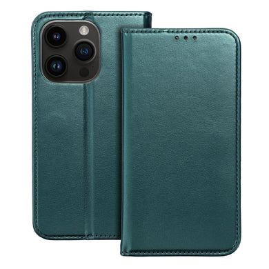 Smart Magneto book case for IPHONE 15 PRO MAX dark green