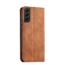 Заредете изображение във визуализатора на галерията – Magnet Fancy Case for Samsung Galaxy S23 flip cover wallet stand brown
