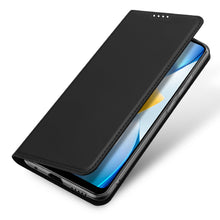 Заредете изображение във визуализатора на галерията – Dux Ducis Skin Pro case for Xiaomi Poco C40 cover with flip card wallet stand black
