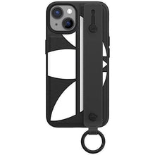 Заредете изображение във визуализатора на галерията – Adidas OR Hand Strap Case iPhone 14 6.1" black-white/black-white 50213
