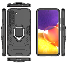 Заредете изображение във визуализатора на галерията – Ring Armor case for Samsung Galaxy S23 armored cover magnetic holder ring black
