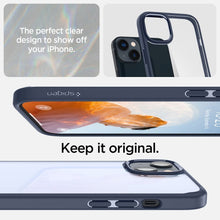 Заредете изображение във визуализатора на галерията – Spigen ultra hybrid гръб за iphone 14 navy blue - TopMag
