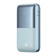 Заредете изображение във визуализатора на галерията – Baseus Baseus Pro 20000mAh 22.5W Blue Powerbank with USB Type A - USB Type C 3A 0.3m cable (PPBD040303)
