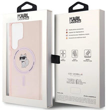 Заредете изображение във визуализатора на галерията – Karl Lagerfeld IML Choupette MagSafe case for Samsung Galaxy S24 Ultra - pink
