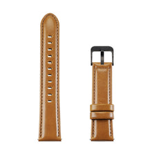 Заредете изображение във визуализатора на галерията – Dux Ducis Leather Strap Strap For Samsung Galaxy Watch / Huawei Watch / Honor Watch (20mm band) Leather Wristband Brown (Business Version)
