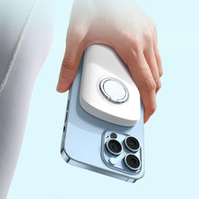 Заредете изображение във визуализатора на галерията – Joyroom inductive power bank 6000mAh with ring and stand up to 20W white (JR-W030)
