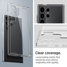 Заредете изображение във визуализатора на галерията – Case SPIGEN Ultra Hybrid ACS07292 for Samsung Galaxy S24 Ultra - Crystal Clear
