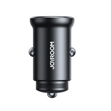 Заредете изображение във визуализатора на галерията – Joyroom JR-CCN06 30W 2x USB-C mini car charger metal - black

