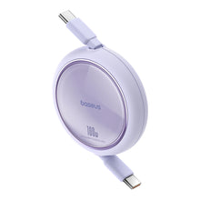 Заредете изображение във визуализатора на галерията – Baseus Free2Draw Mini USB-C - USB-C retractable cable 100W 1m - purple
