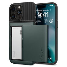 Заредете изображение във визуализатора на галерията – Spigen Slim Armor CS, abyss green - iPhone 15 Pro

