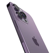 Заредете изображение във визуализатора на галерията – SPIGEN OPTIK.TR ”EZ FIT” camera protector 2-pack for IPHONE 14 PRO / 14 PRO MAX deep purple
