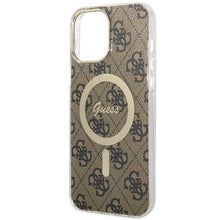Заредете изображение във визуализатора на галерията – Original Case GUESS hardcase 4G MagSafe GUHMP13XH4STW for Iphone 13 Pro Max brown

