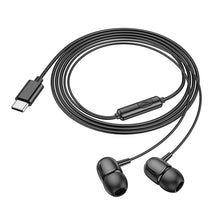 Заредете изображение във визуализатора на галерията – Borofone Earphones BM77 Delicious with microphone Type C black
