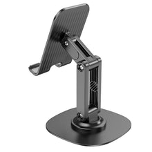 Заредете изображение във визуализатора на галерията – HOCO desktop stand rotating dual axis Winner HD6 (4,5' - 7") black
